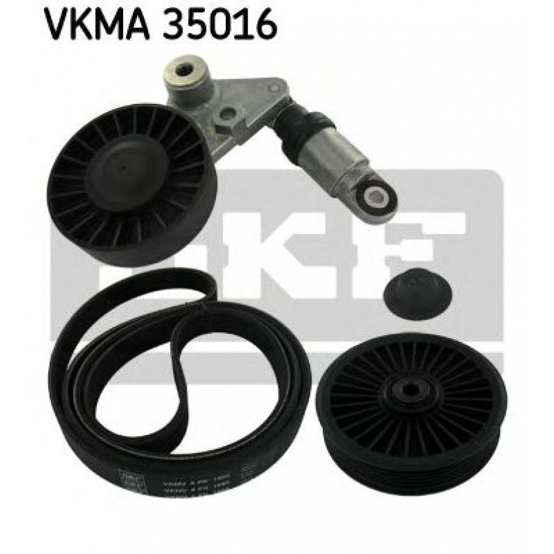 VKMA 35016 SKF Комплект доріжкового ремня (ролик, ремінь)